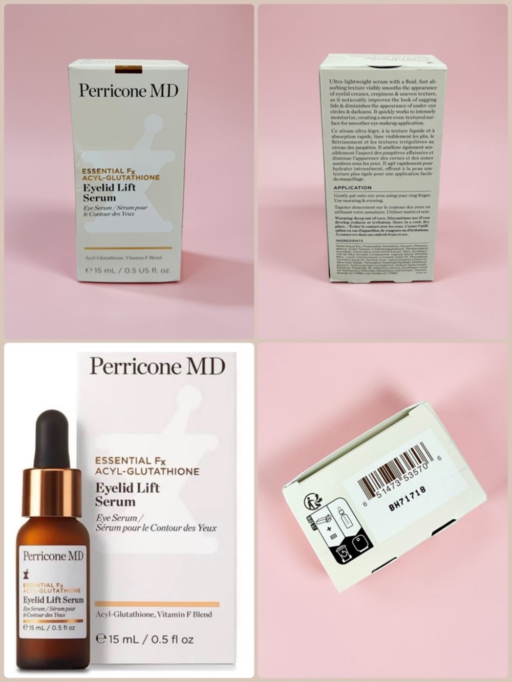 Perricone MD Essential Fx Eyelid Lift Serum NWT, BNIB, New & Sealed Full Size